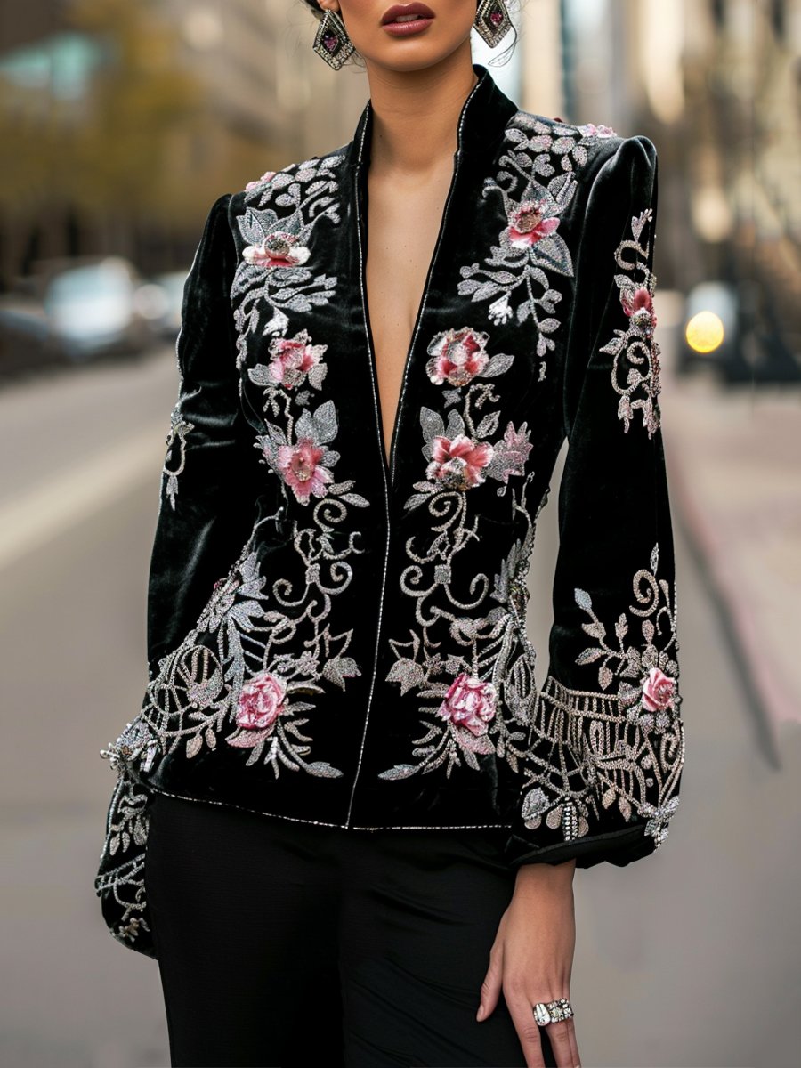 The opulence blazer in black