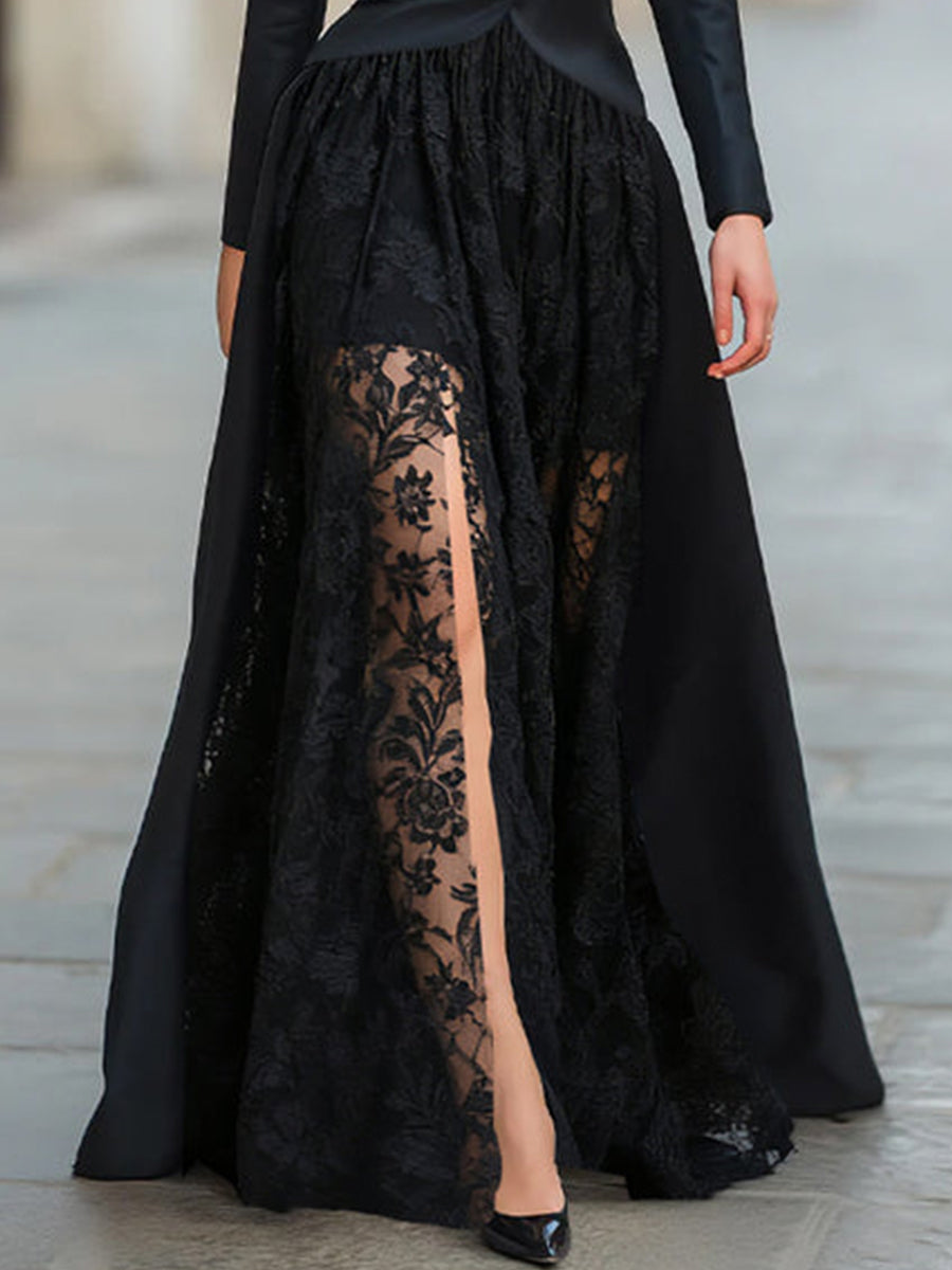 Elegant Lace Skirt(Skirt Only)