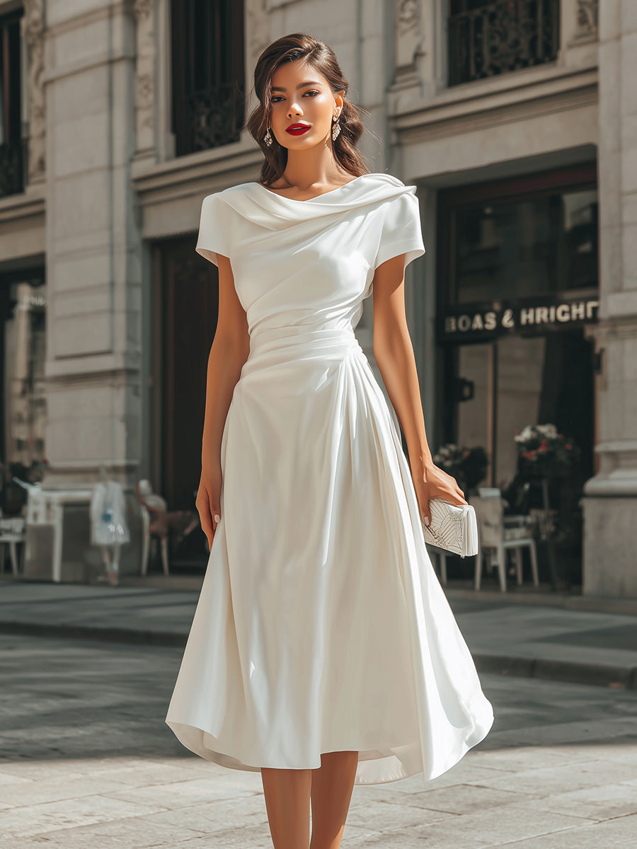 floaty asymmetric midi dress Floaty Asymmetric Midi Dress at COS: Perfect for Summer