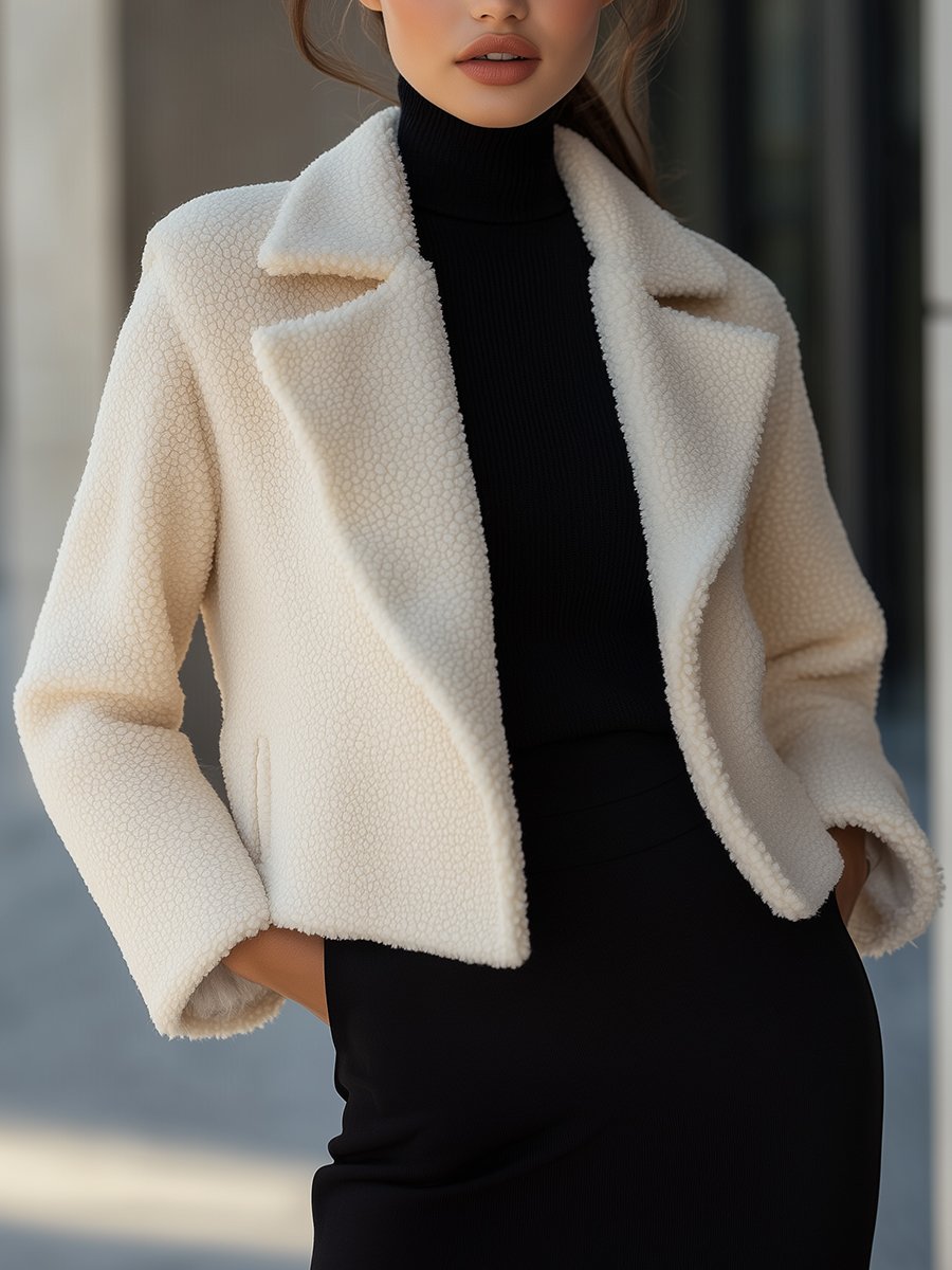 Sophisticated Cream Blazer Jacket