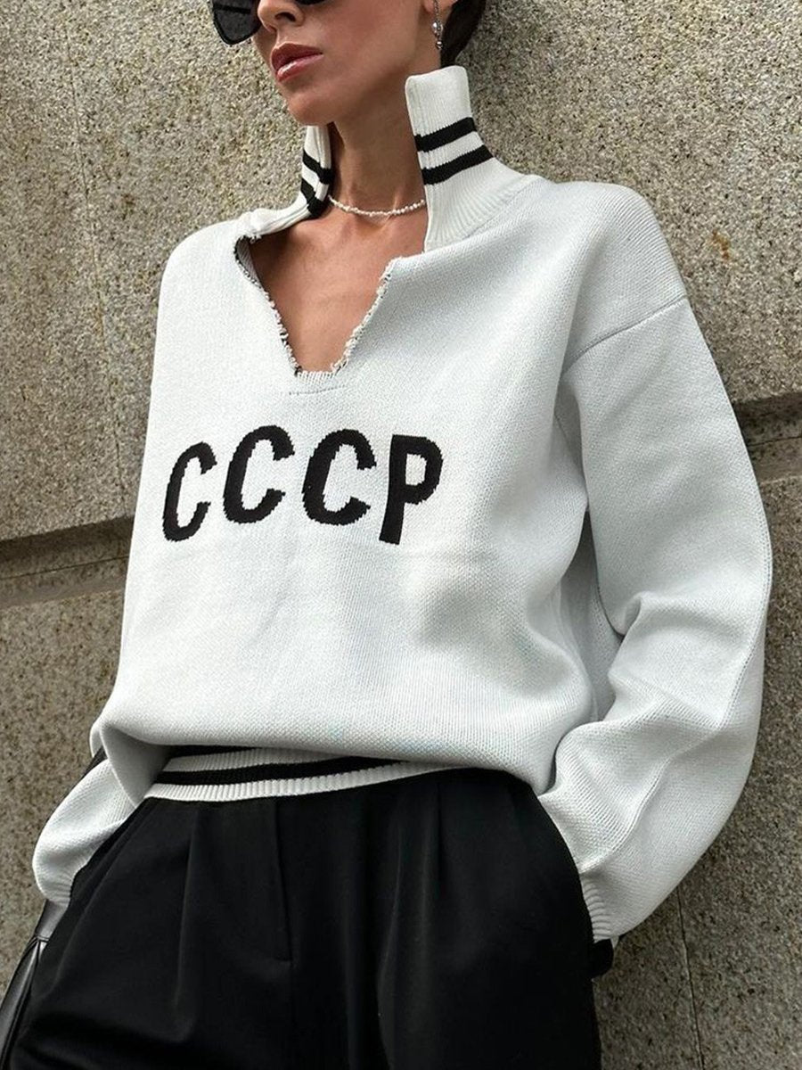 Retro-Inspired CCCP Sweater